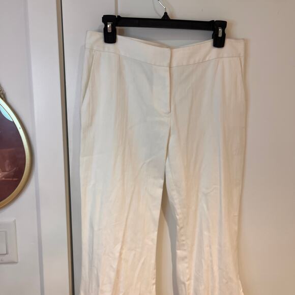 Alexis White Alexander Side Tie Flare Pants Sz Medium - Picture 5 of 13